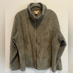 Woolrich Jacket Womens Size XL Lite Olive Wide Whale Corduroy
Full Zip Pockets